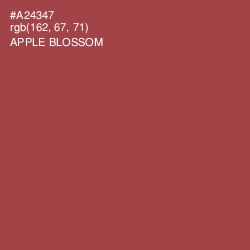 #A24347 - Apple Blossom Color Image